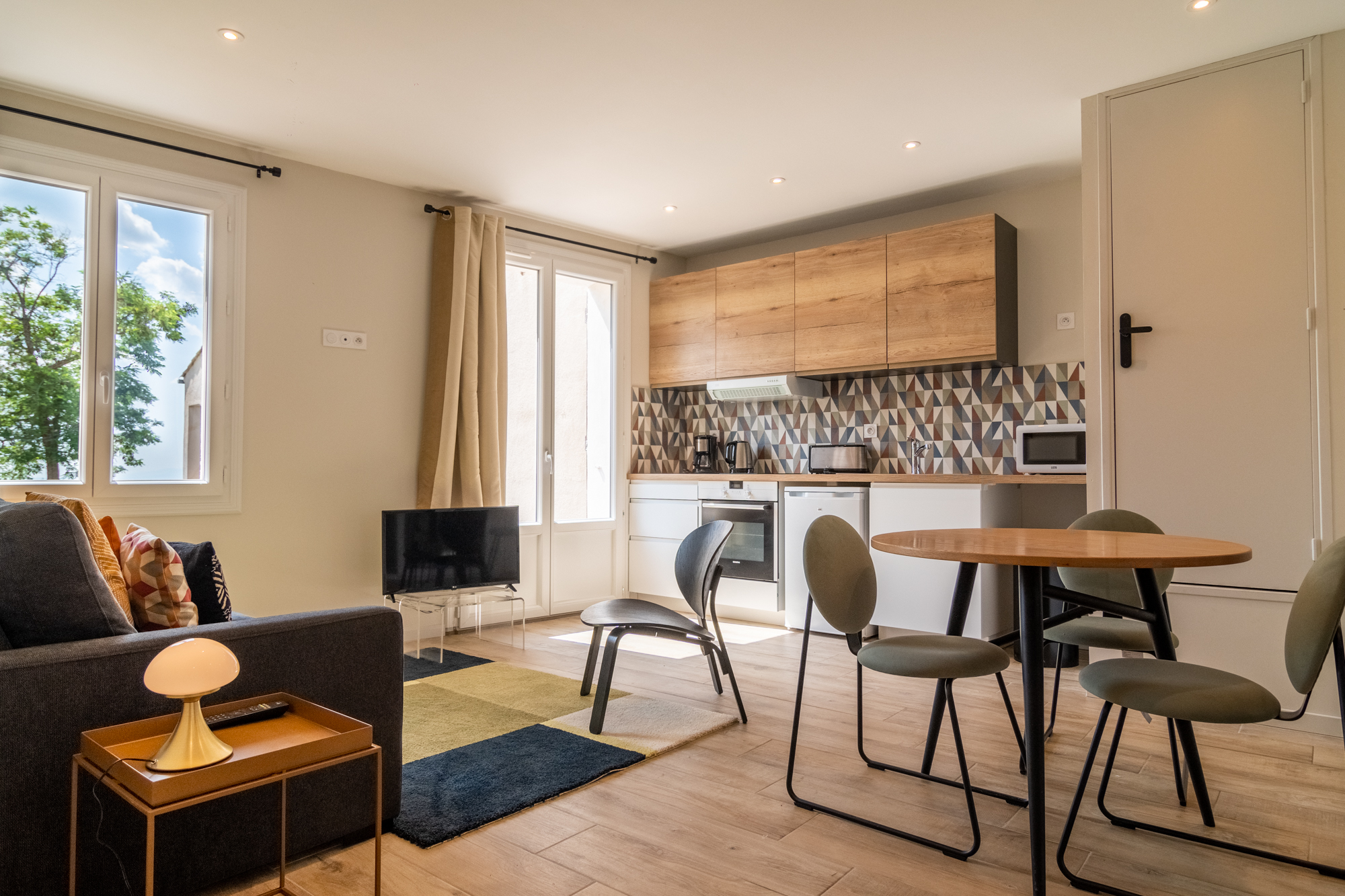 appartement Olive, vues de l'intérieur : pièce de vie